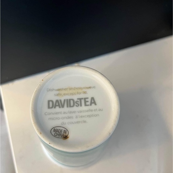 David’s tea Teal Ceramic Mug - Picture 4 of 4
